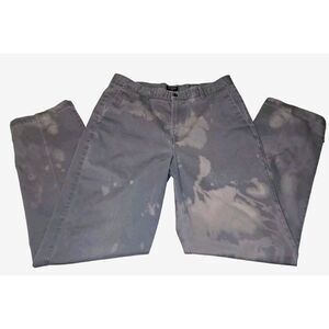 Dockers Mens Gray  Dress Pants No Wrinkle Twill 38x36 Custom Bleached